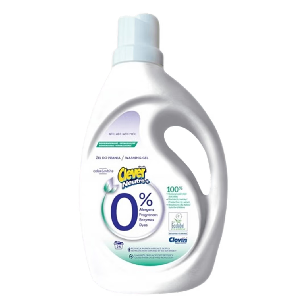 Clever Neutro liquid detergent for colored clothes 1.56l.