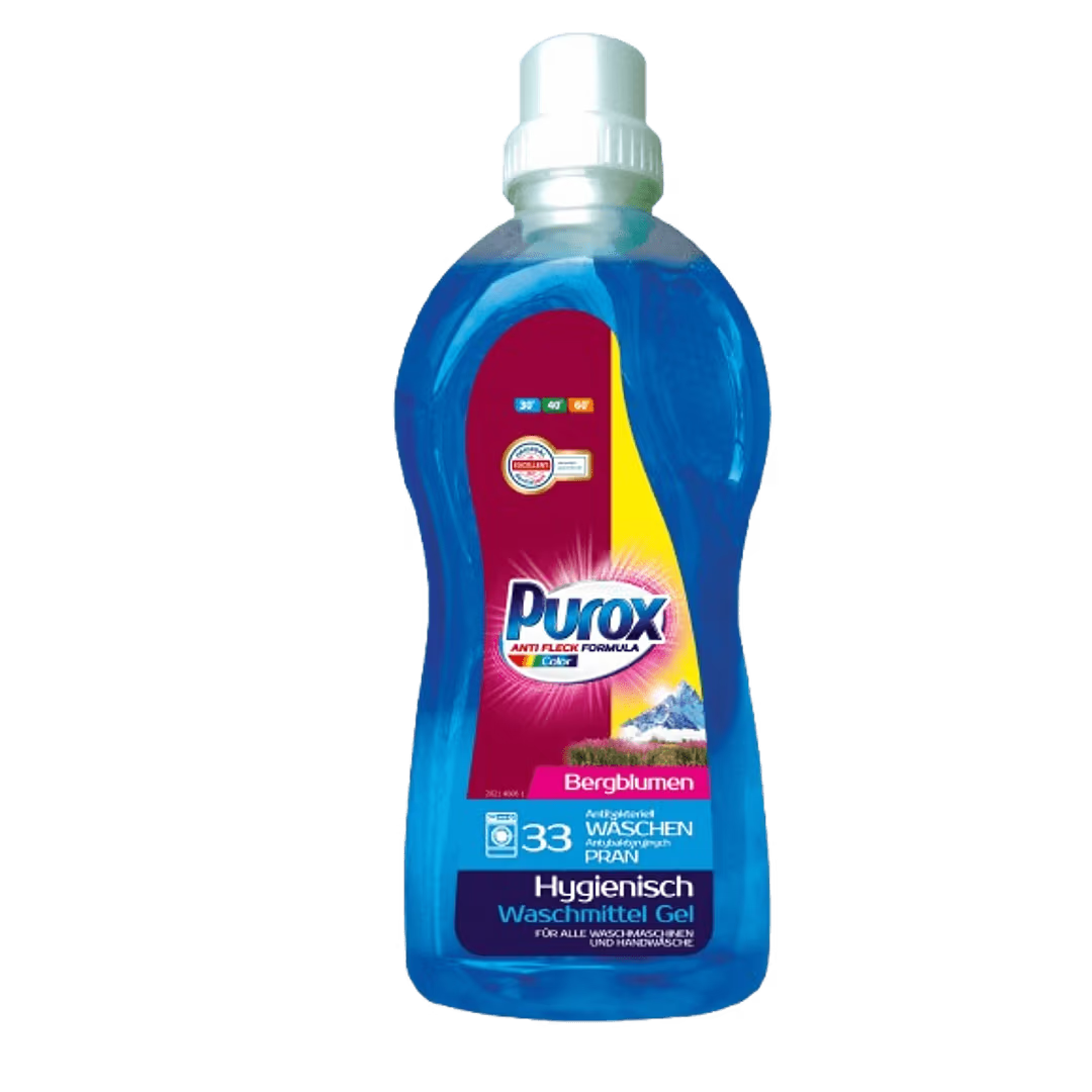 Прах за пране Purox гел 1л. за цветно пране