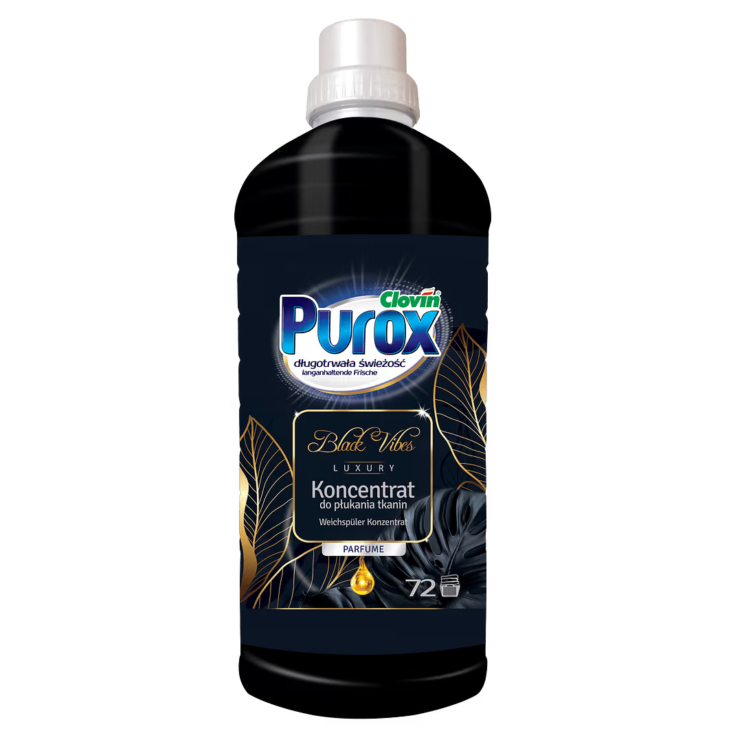 Омекотител за тъкани PUROX Black Velvet 1.8л.