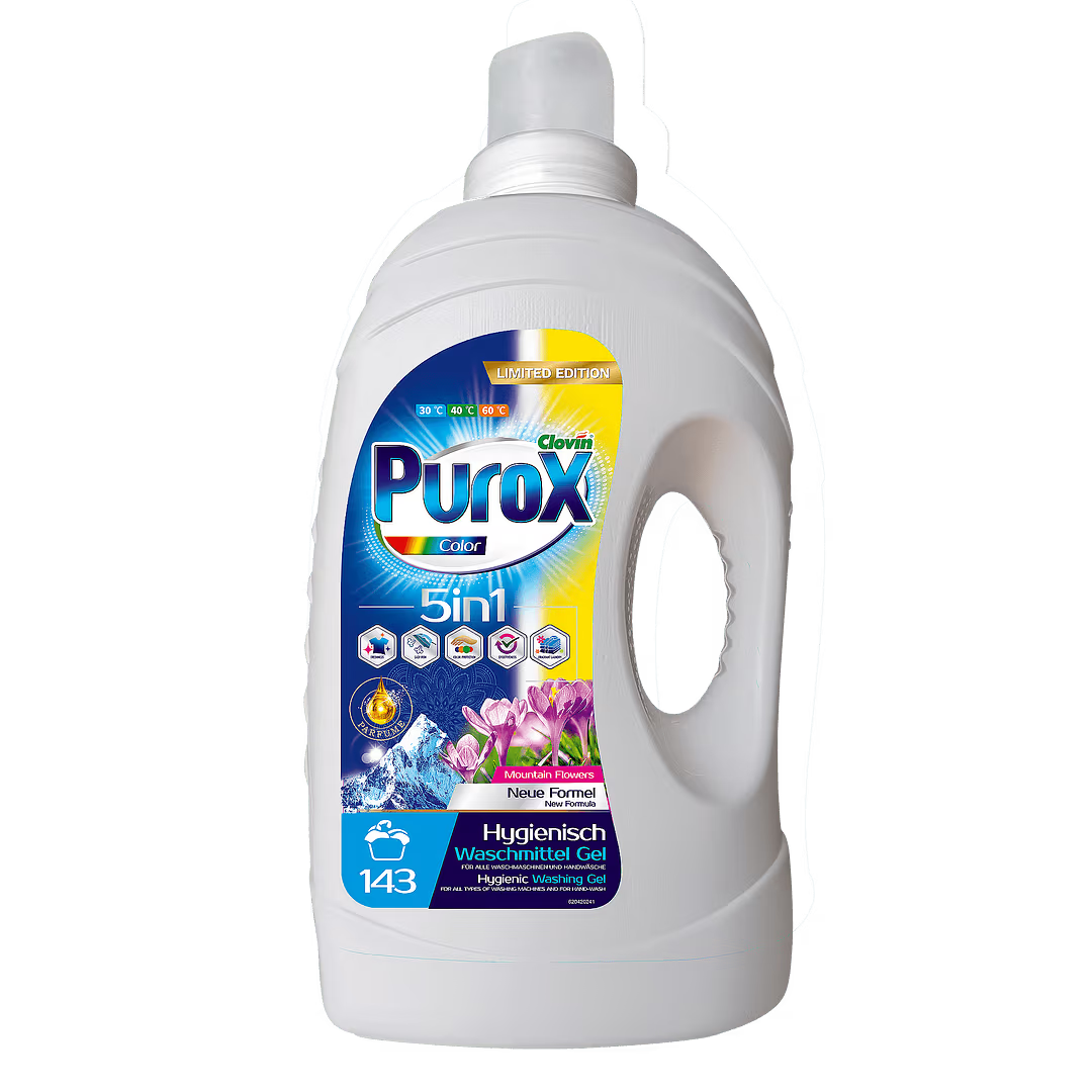 PUROX Течен перилен препарат Color Mountain Flowers 4.3л.